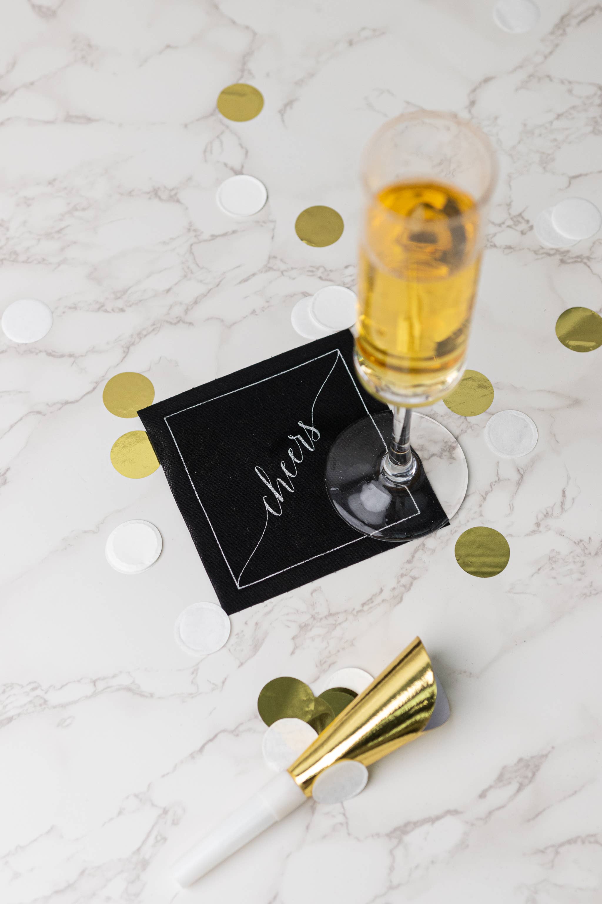 Midnight Toast Cocktail Napkin Roll