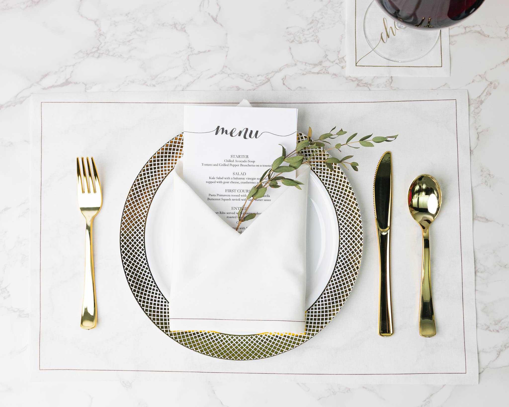White Rabbit Cotton Placemat Roll