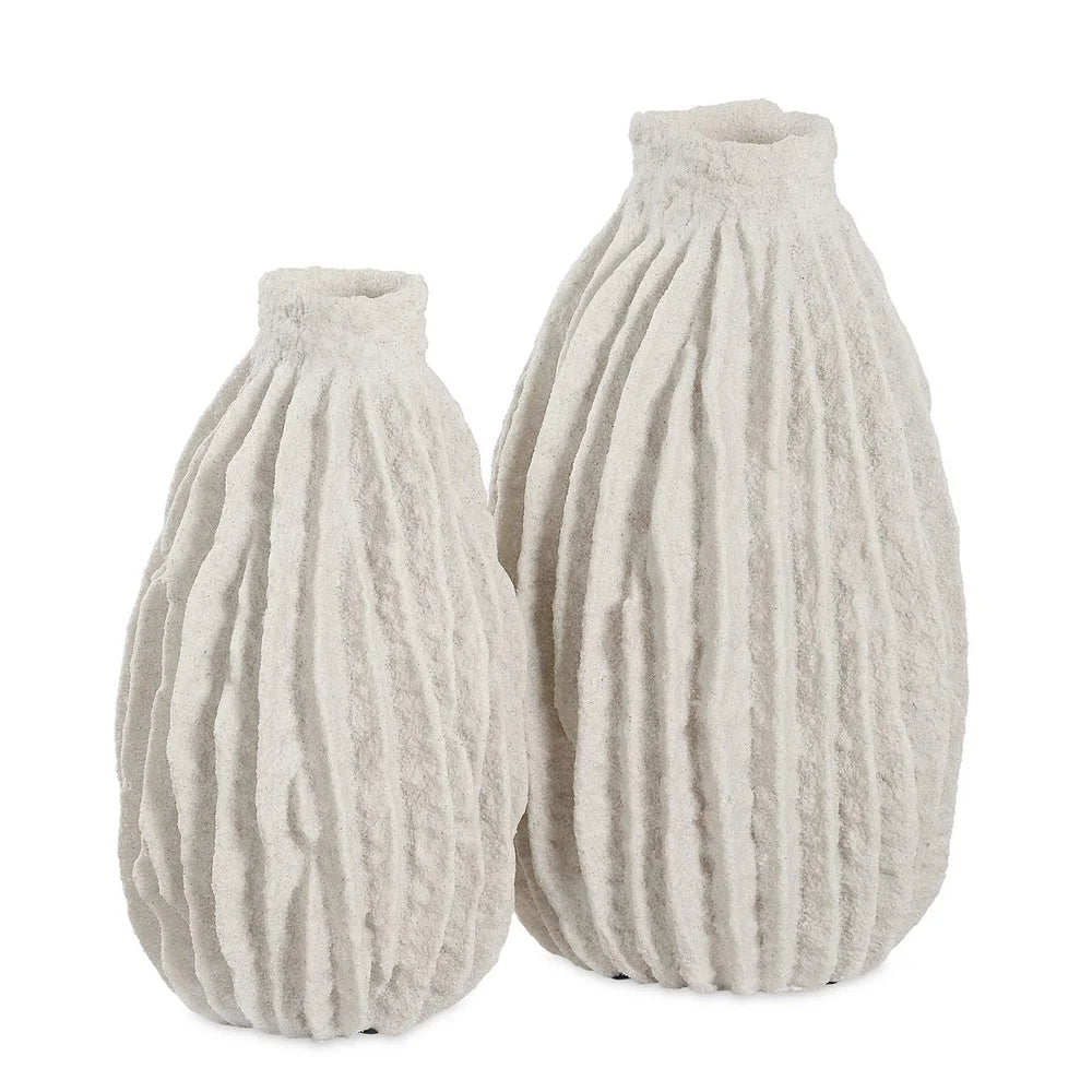 Ivory Ridge Vases, Set of 2