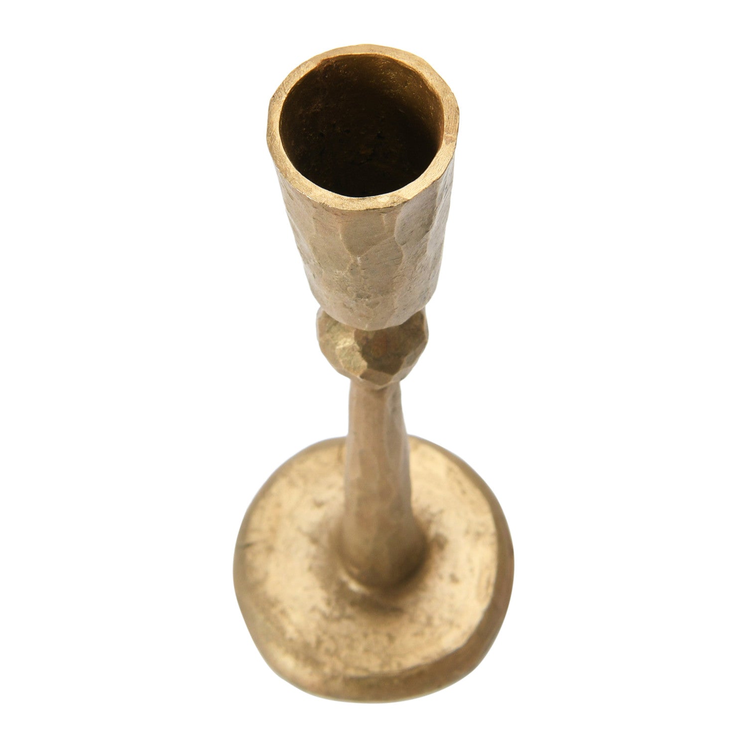 Hand-Forged Metal Taper Holder with Antique Finish