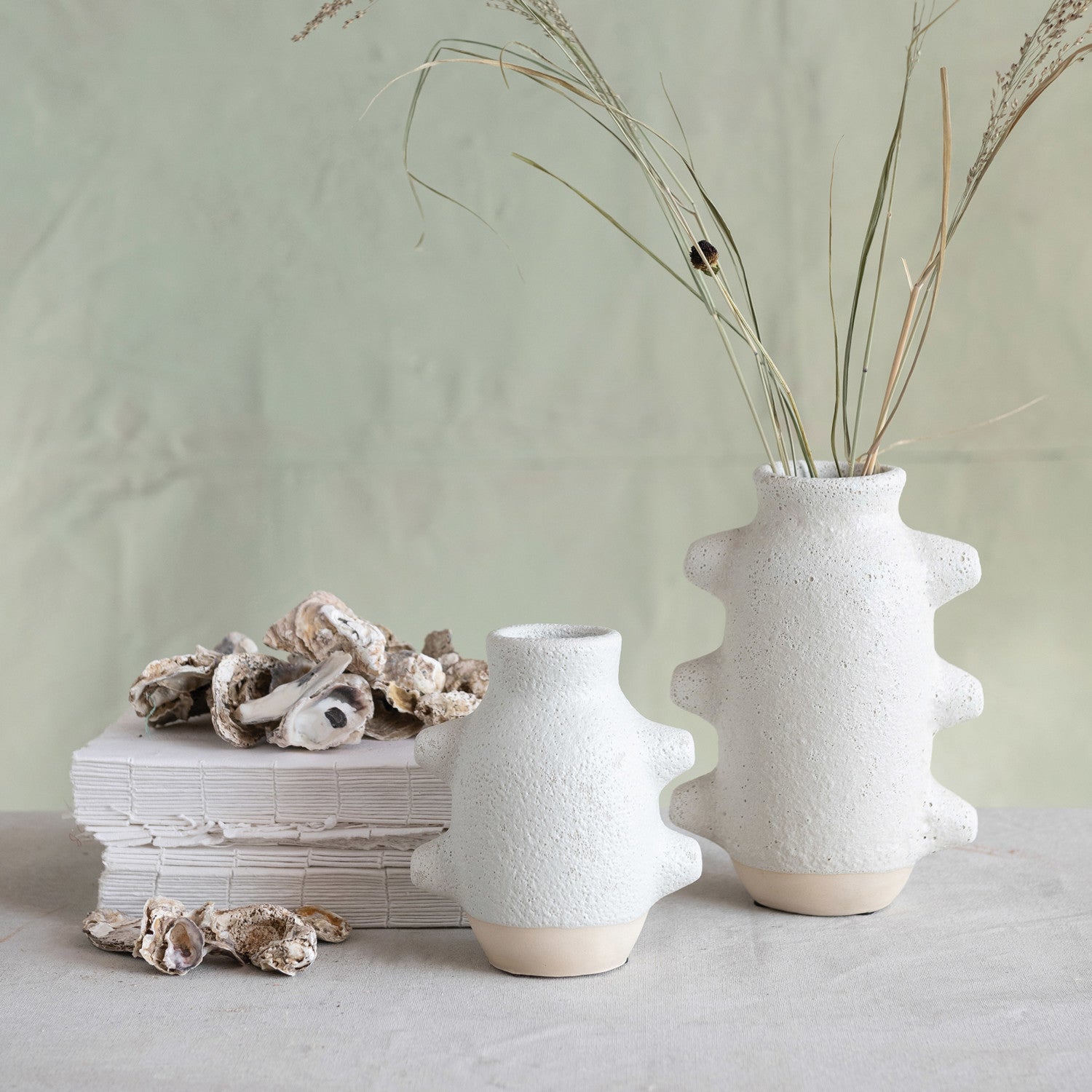 Volcano Finish Stoneware Vase