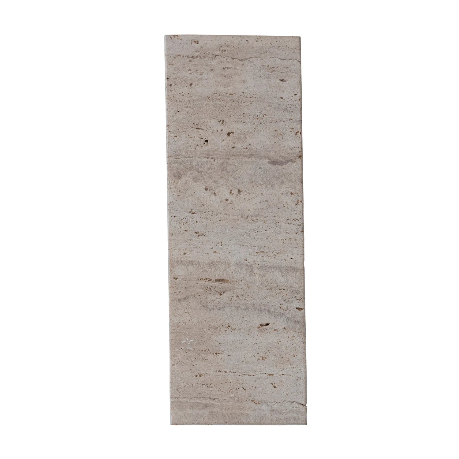 Beige Travertine Footed Serving Board