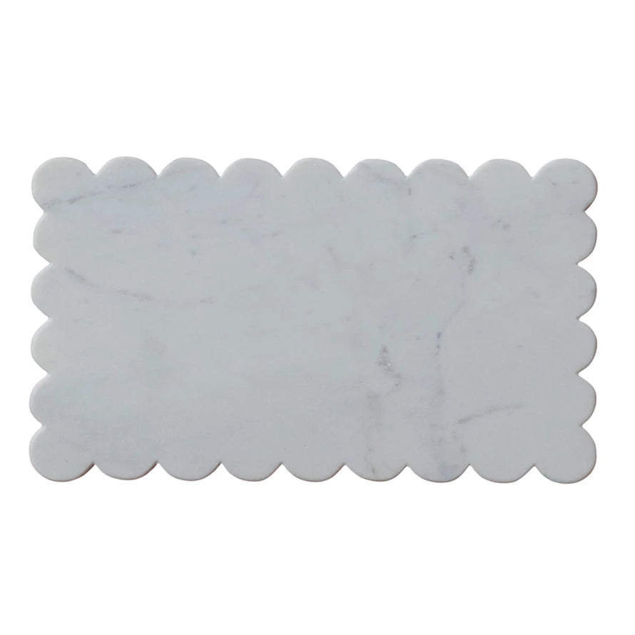 Scalloped Edged Marble Cheese Board