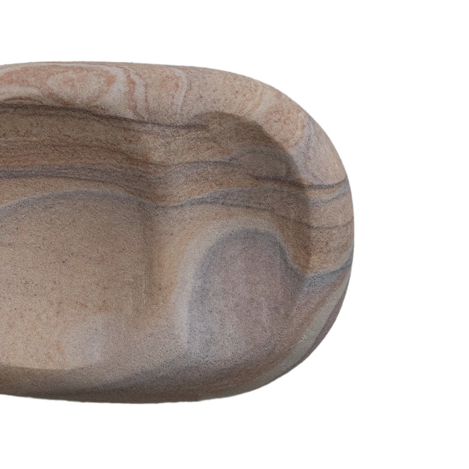 Natural Sandstone Dish w/ 2 Sections