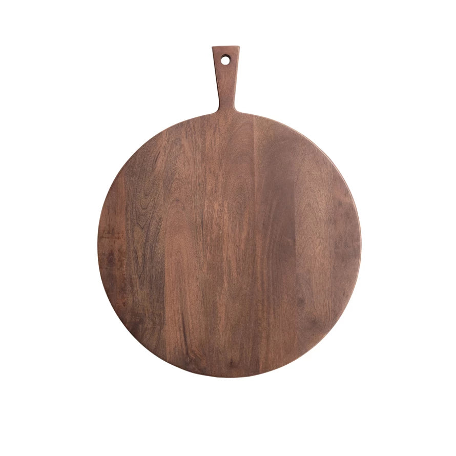 Mango Wood Cheese/Cutting Board with Handle