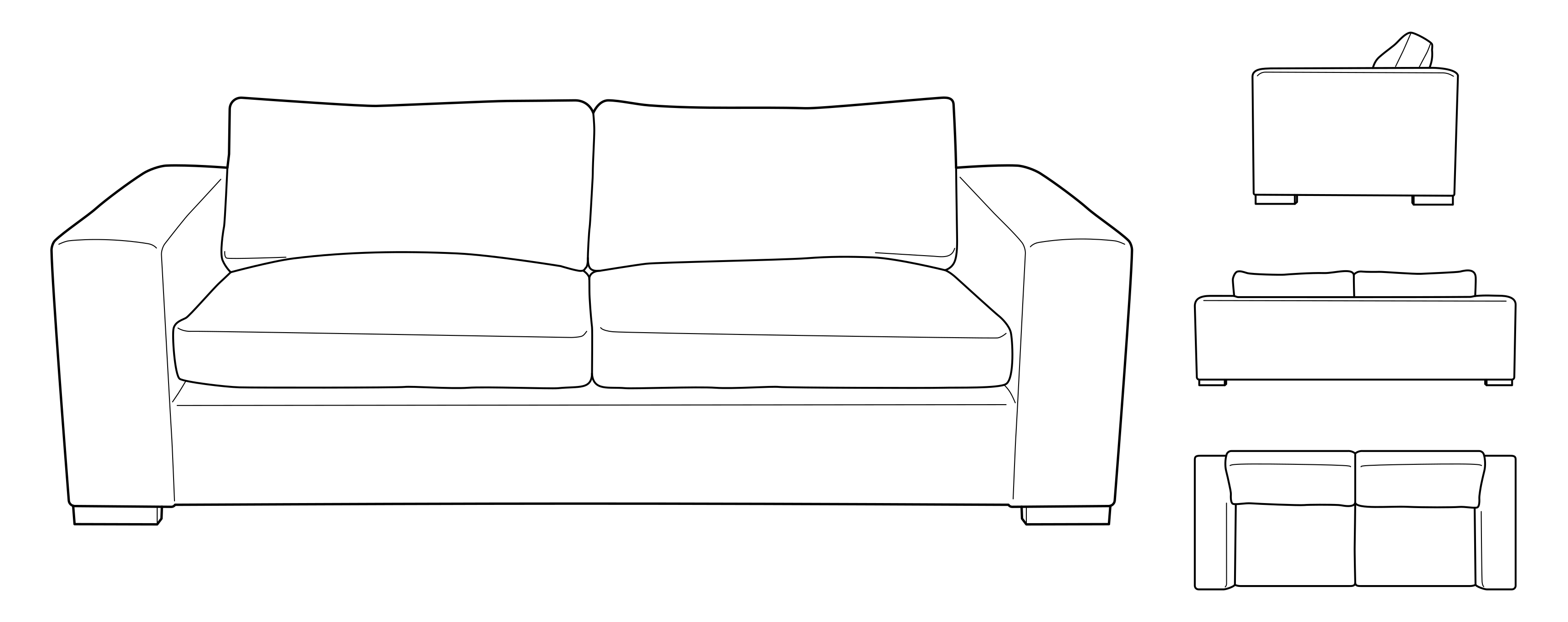 HOV 84" Sofa Express