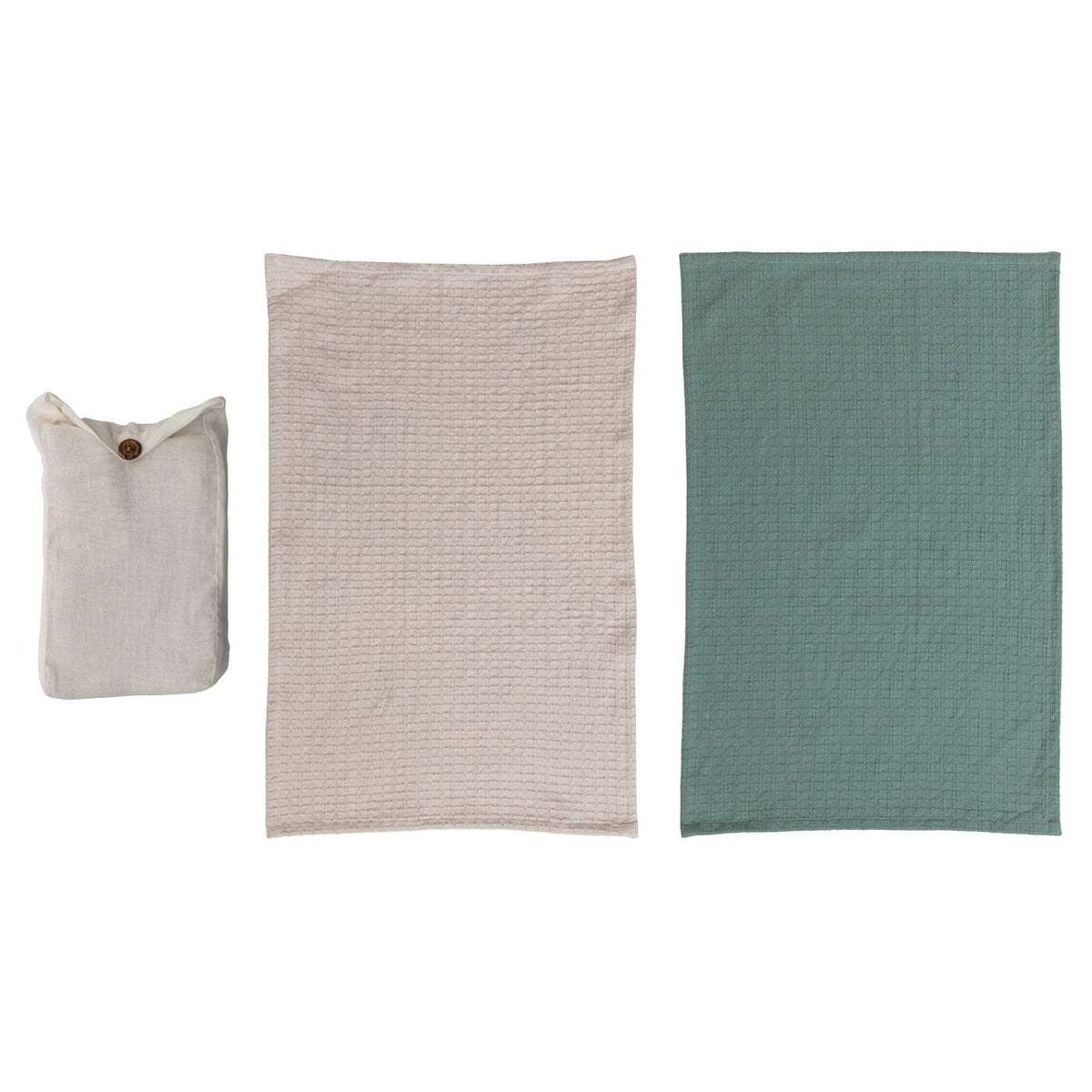 Woven Cotton Waffle Weave Tea Towels