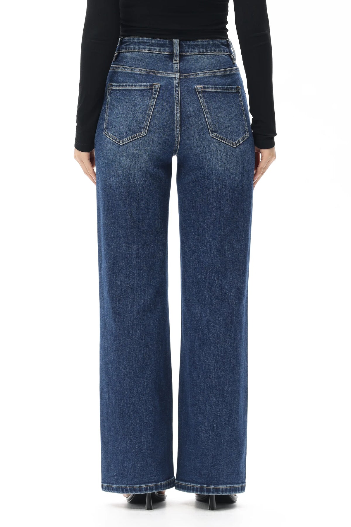 New York High Rise Slim Wide Leg