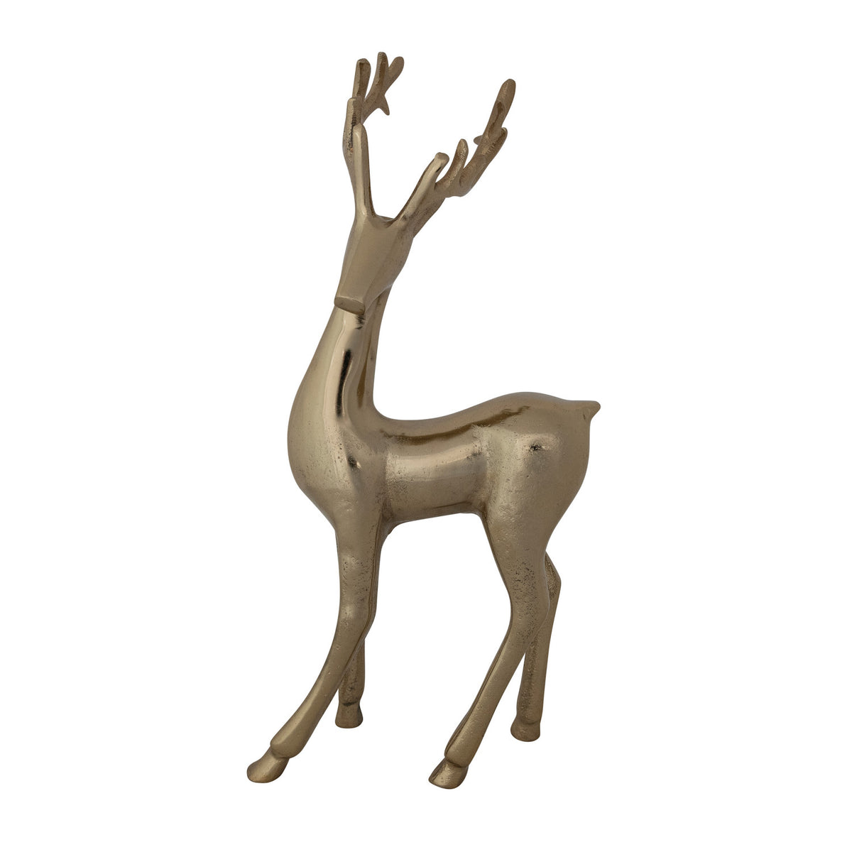 Gold Cast Aluminum Deer