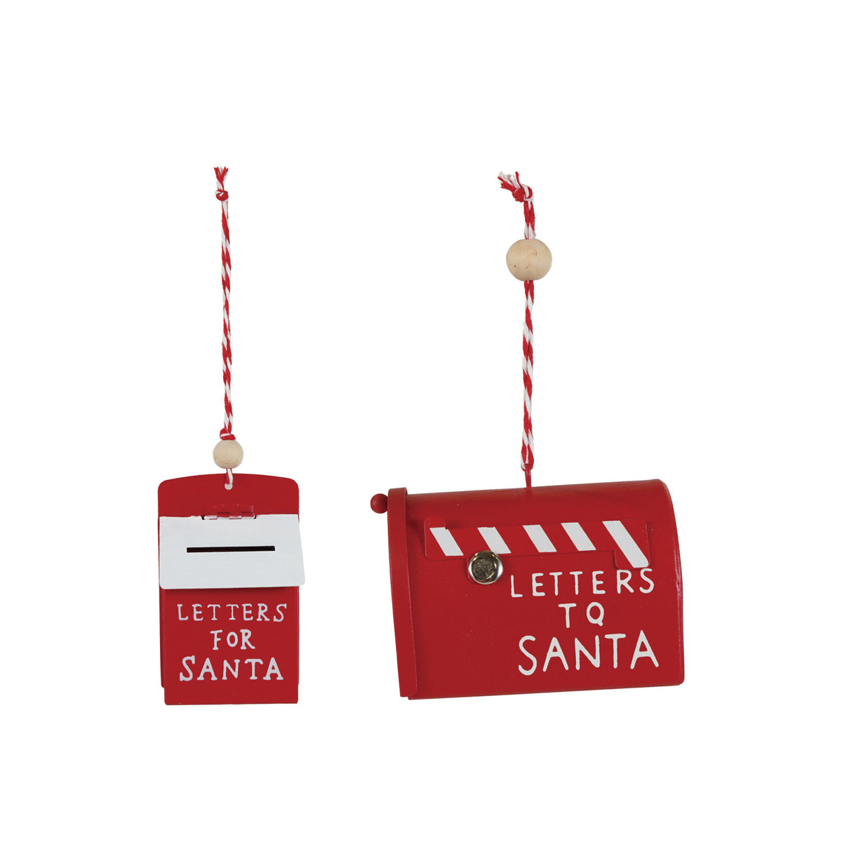 "Letters For/To Santa" Ornament, 2 Styles