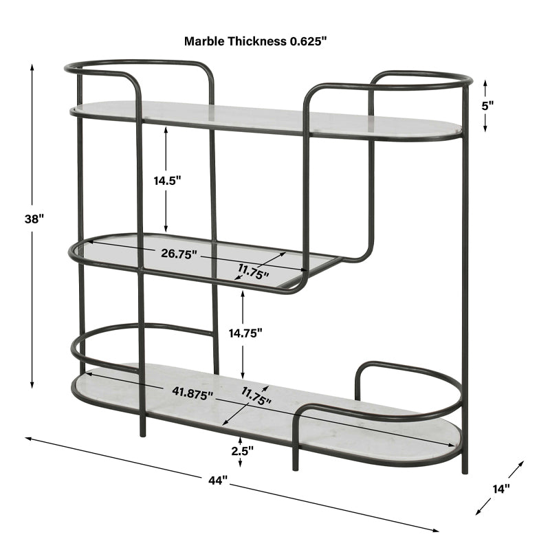 Trolley Bar Console - Blu Home