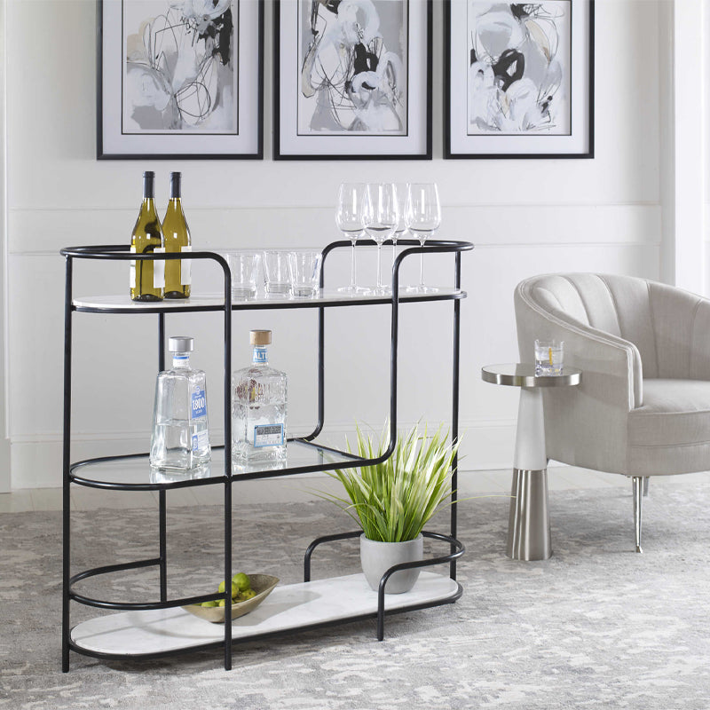 Trolley Bar Console - Blu Home