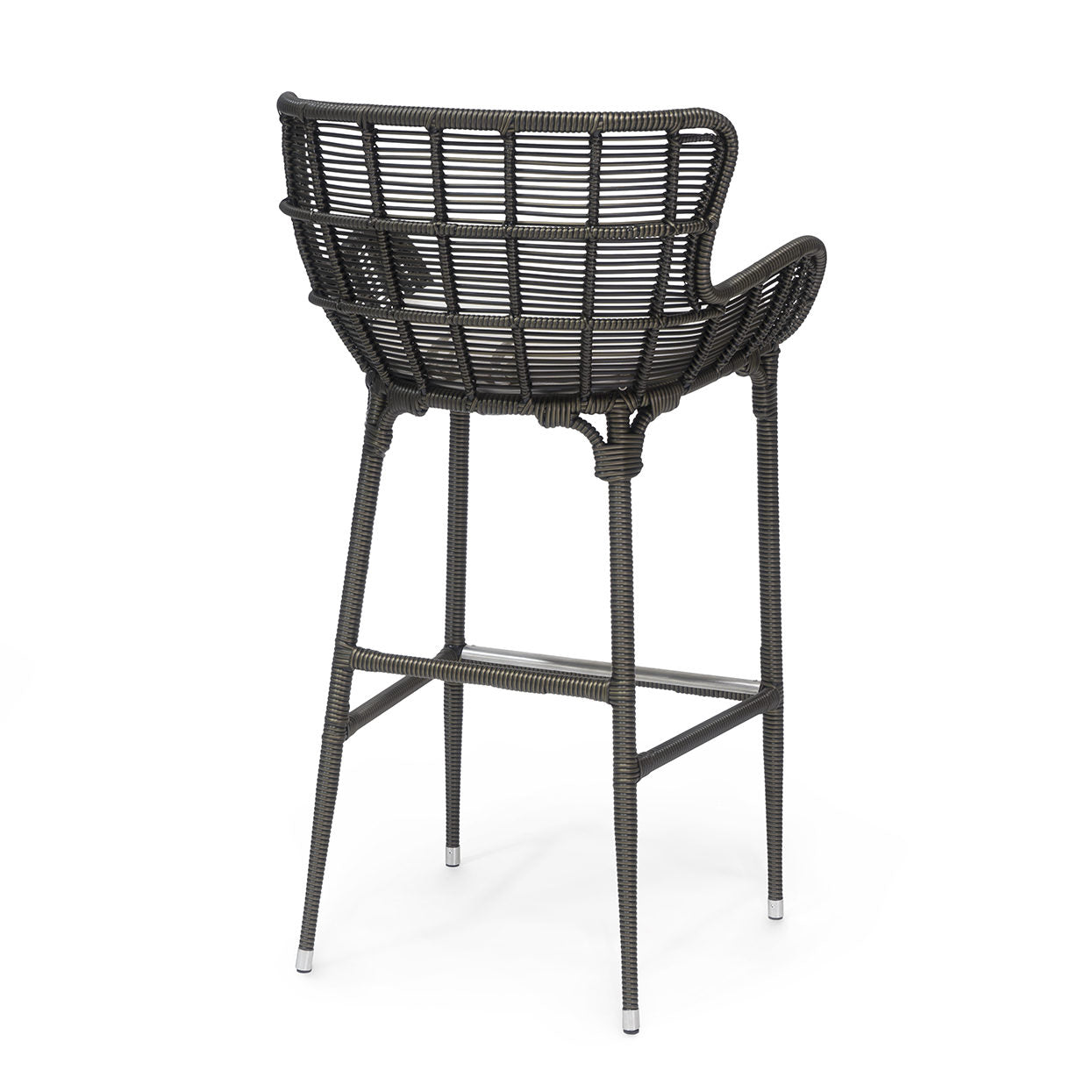 Palermo Outdoor 24" Counter Barstool, Espresso - Blu Home