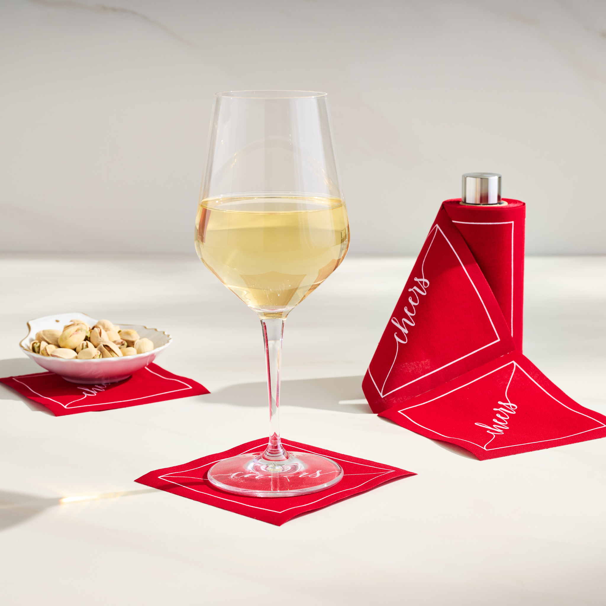 Cocktail Napkins | Red Carpet Disposable Cotton