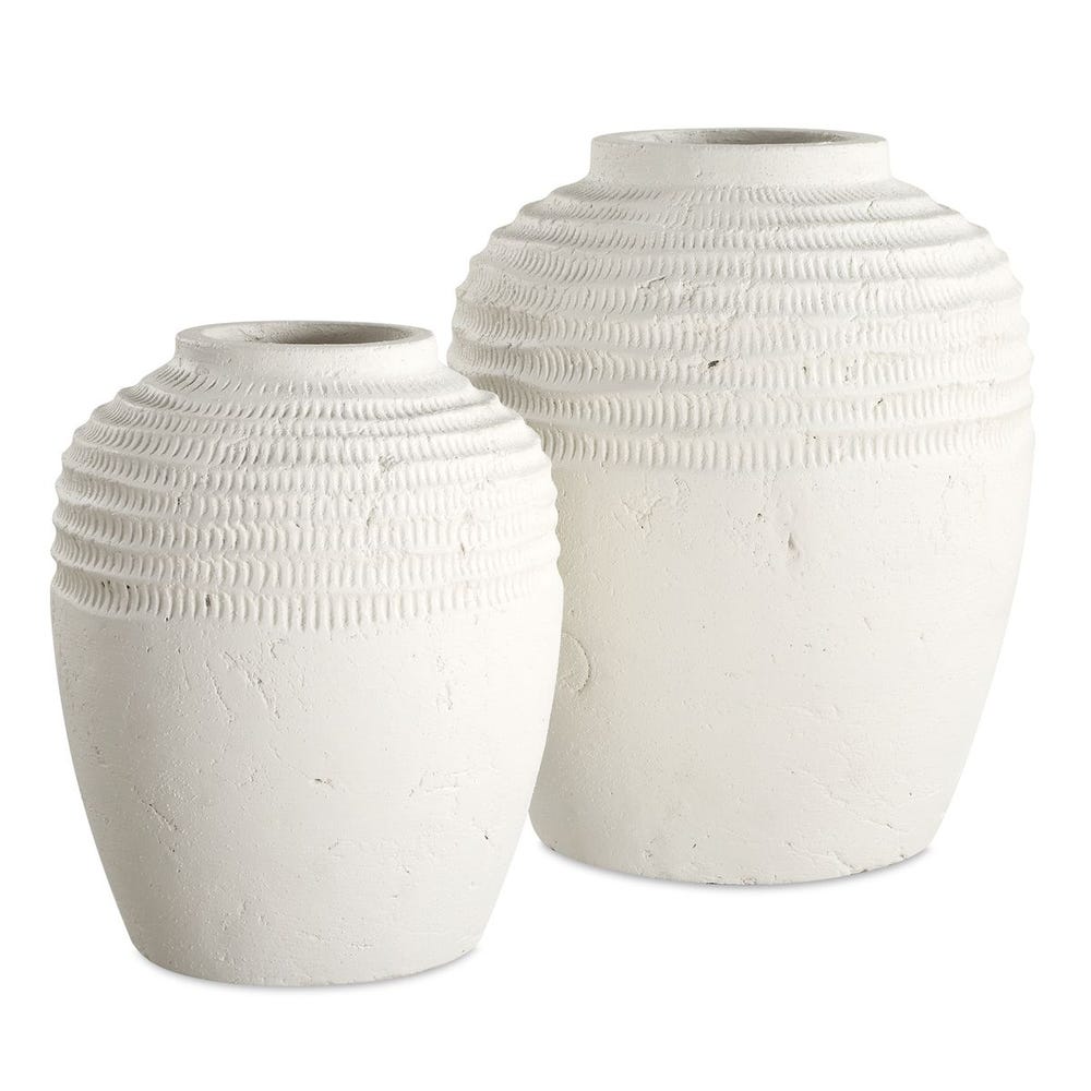 Ridged Vases, S/2