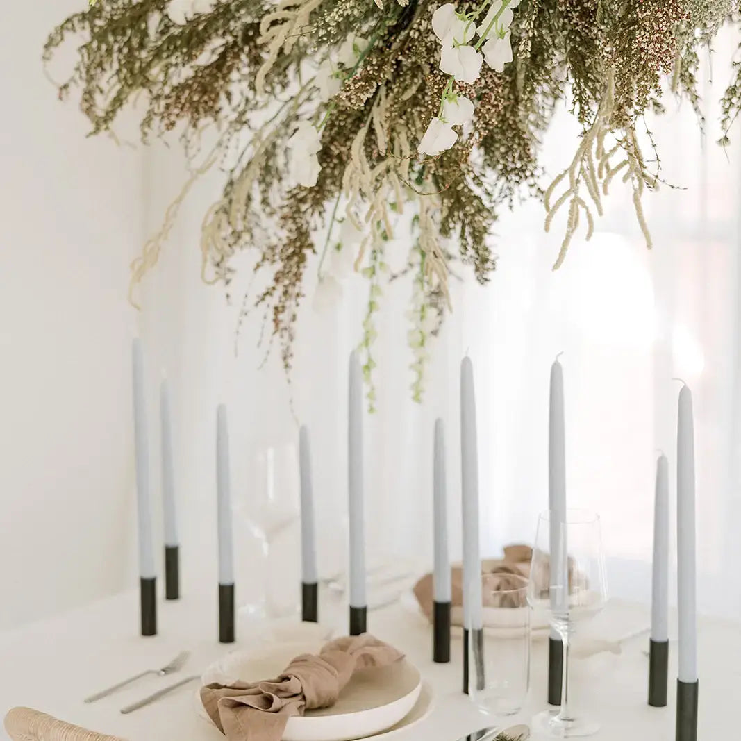 Bluebell | Dipped Beeswax Taper Candles | All Natural