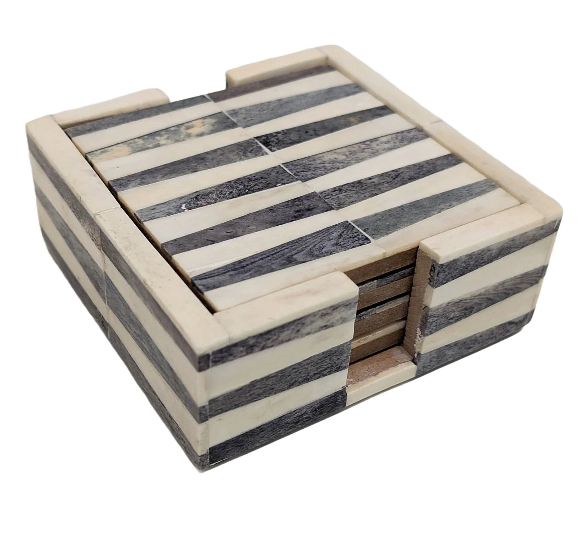 Striped Bone Coaster S/4