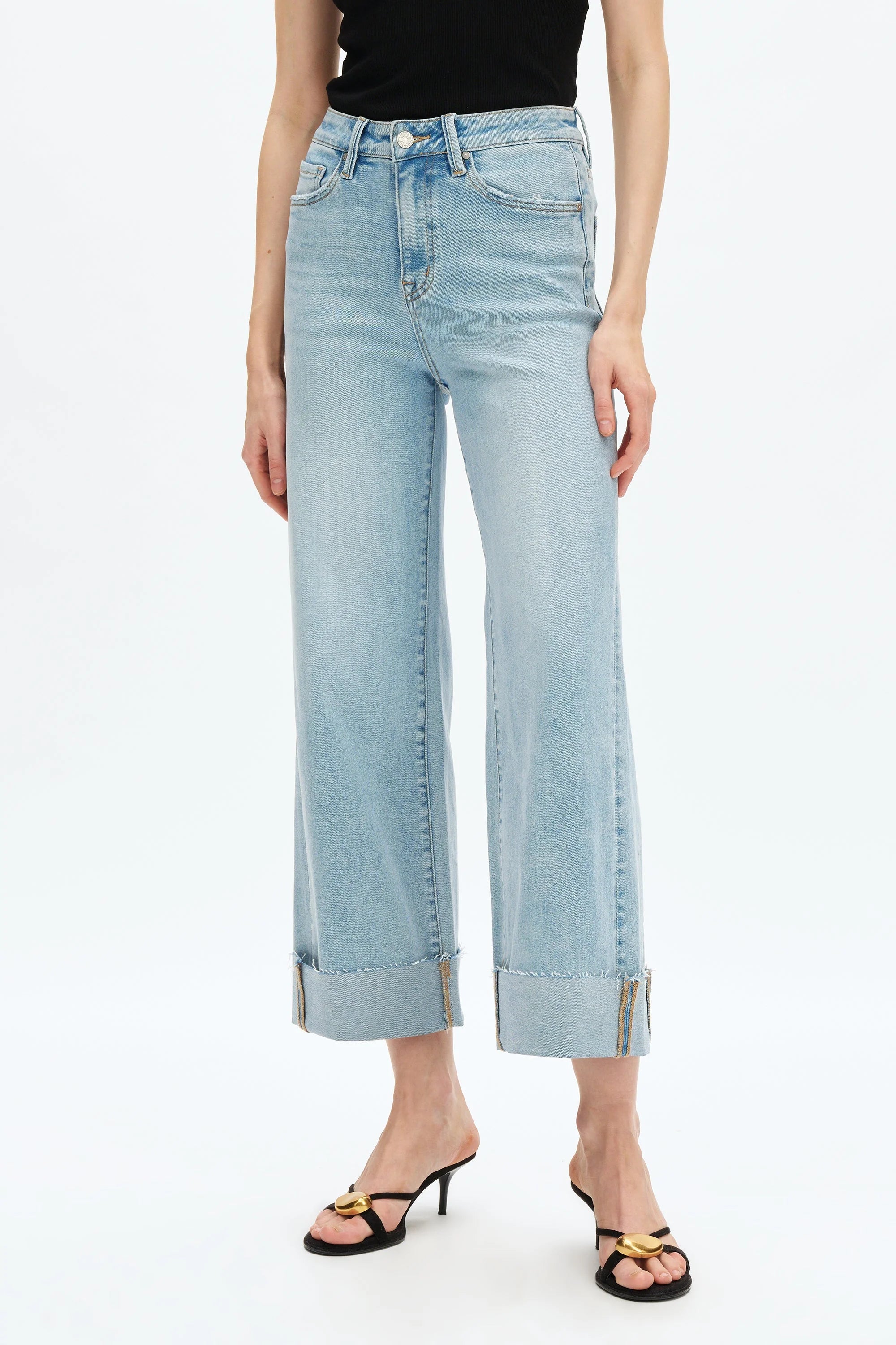 Zephyrine High Rise Wide Leg Jeans