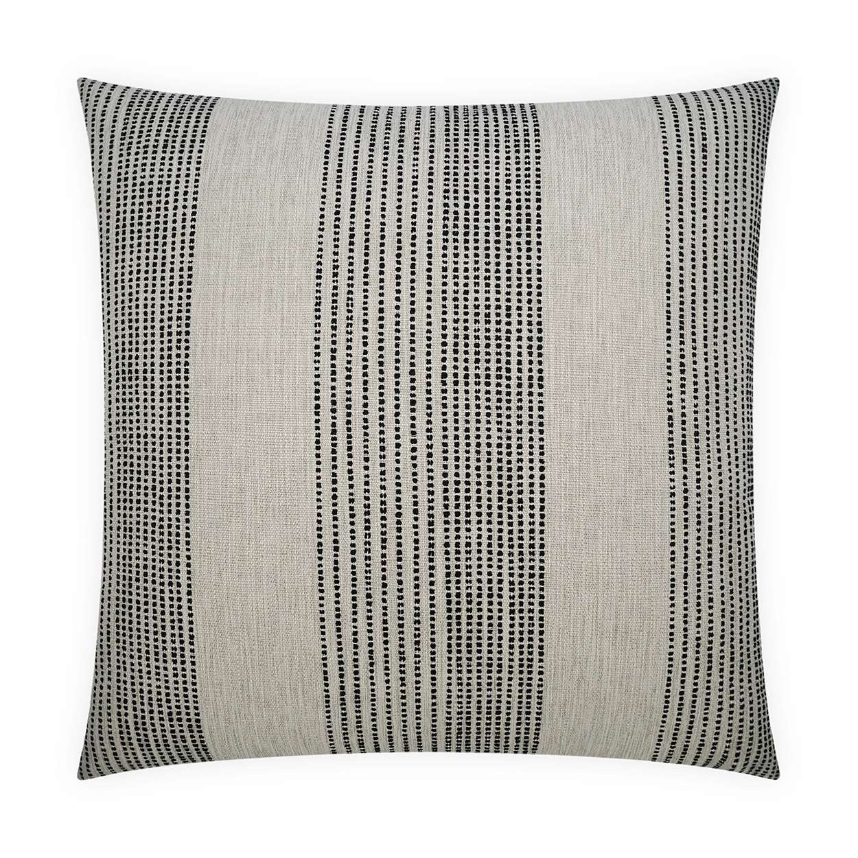 Onyx Dot Stripe Throw Pillow