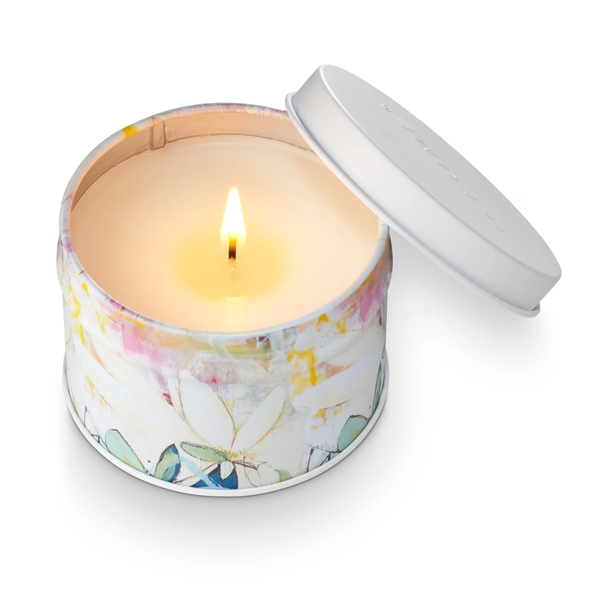 Gardenia Artist Printed Tin Candle