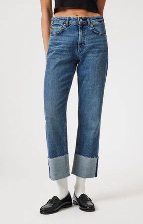 Savannah Cuffed Straight Leg Jeans