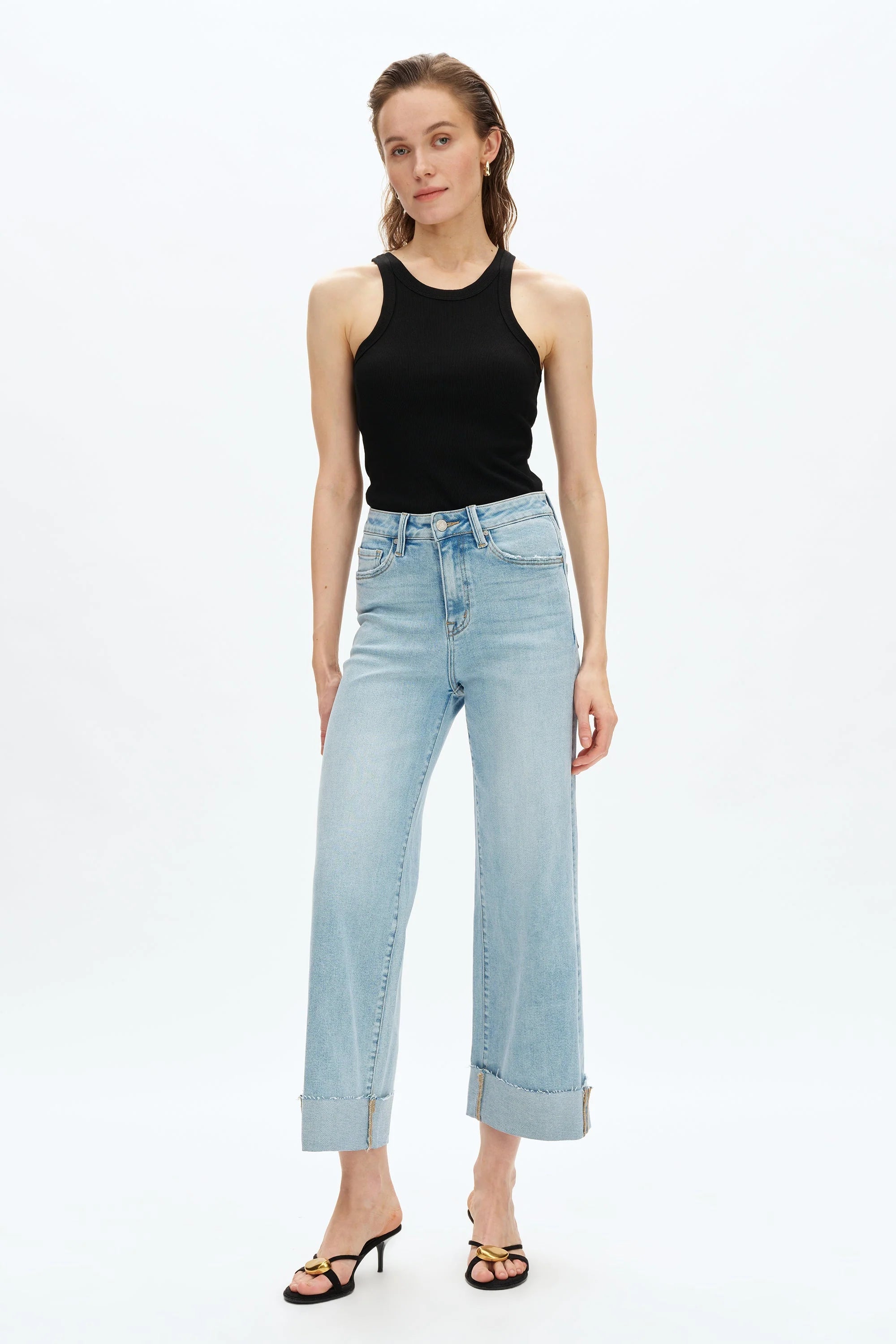 Zephyrine High Rise Wide Leg Jeans