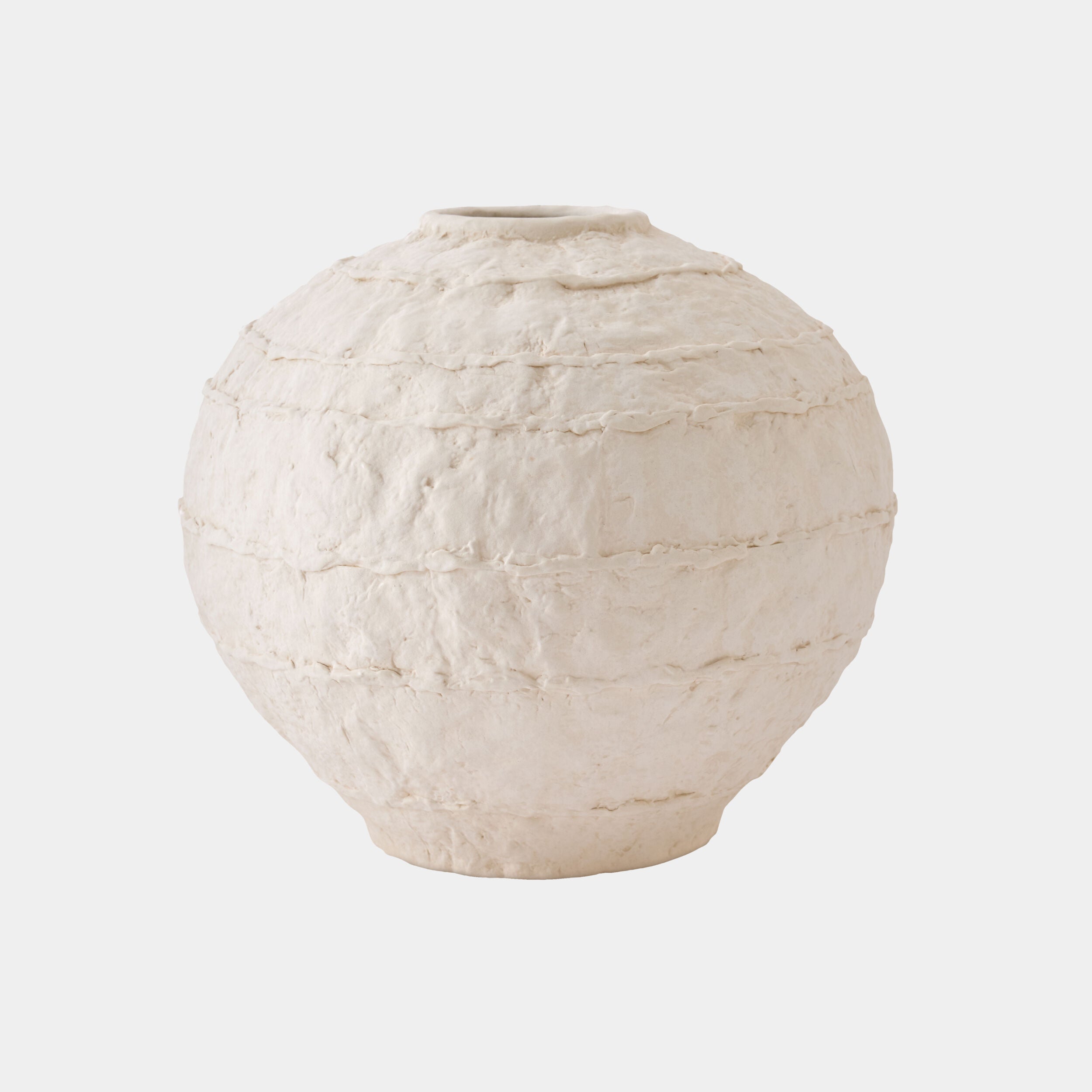 White Glaze Horizon Vase