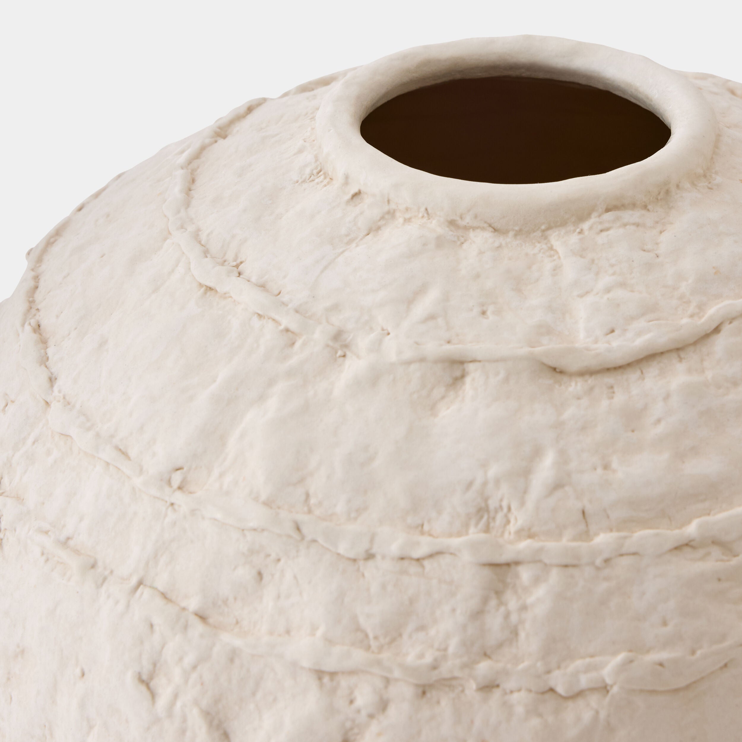 White Glaze Horizon Vase