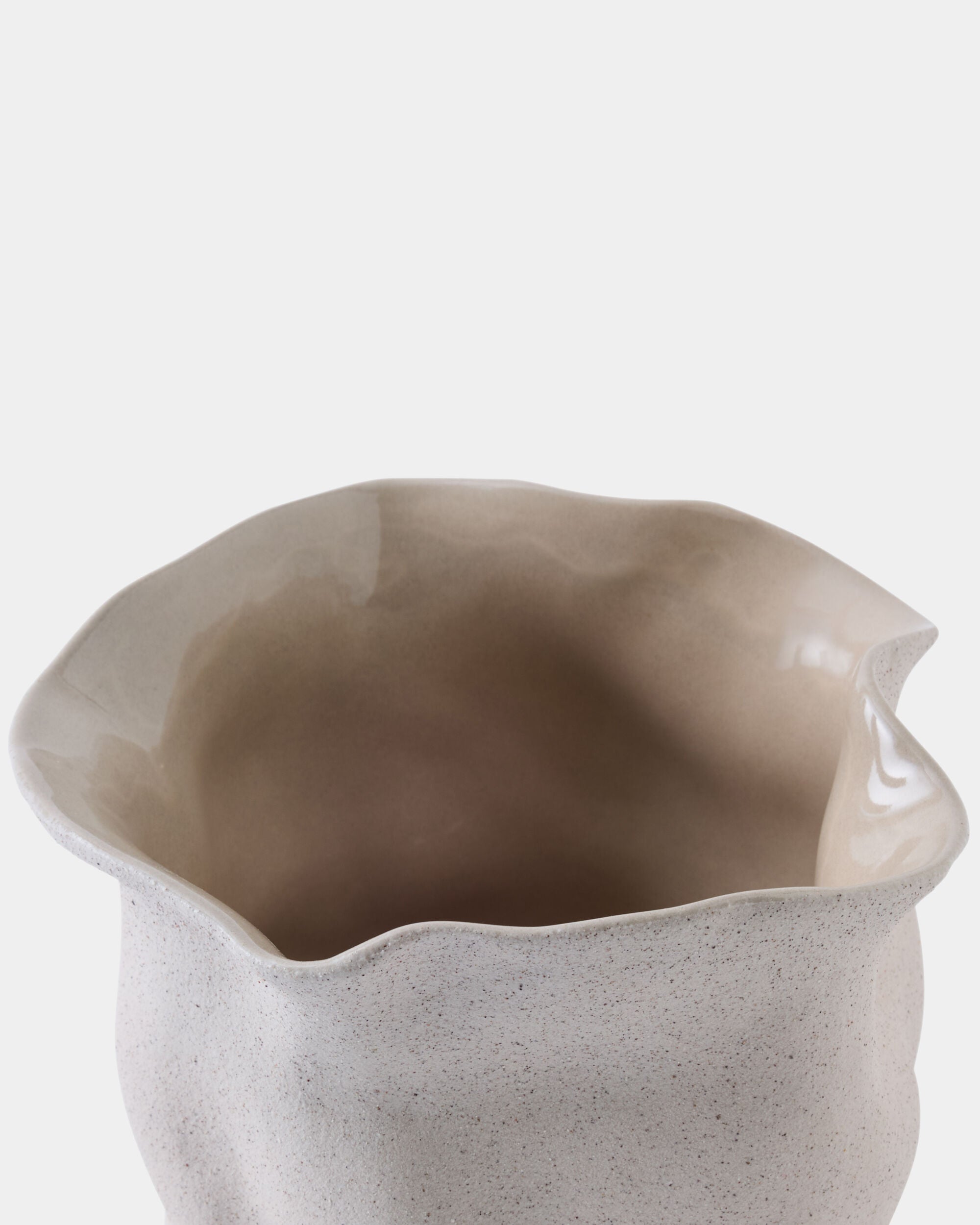 White Sand Glaze Vase