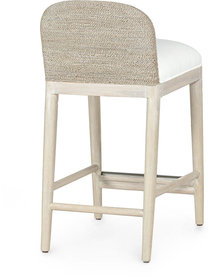 Whitewash Rope 26" Counter Stool in Sailcloth Salt