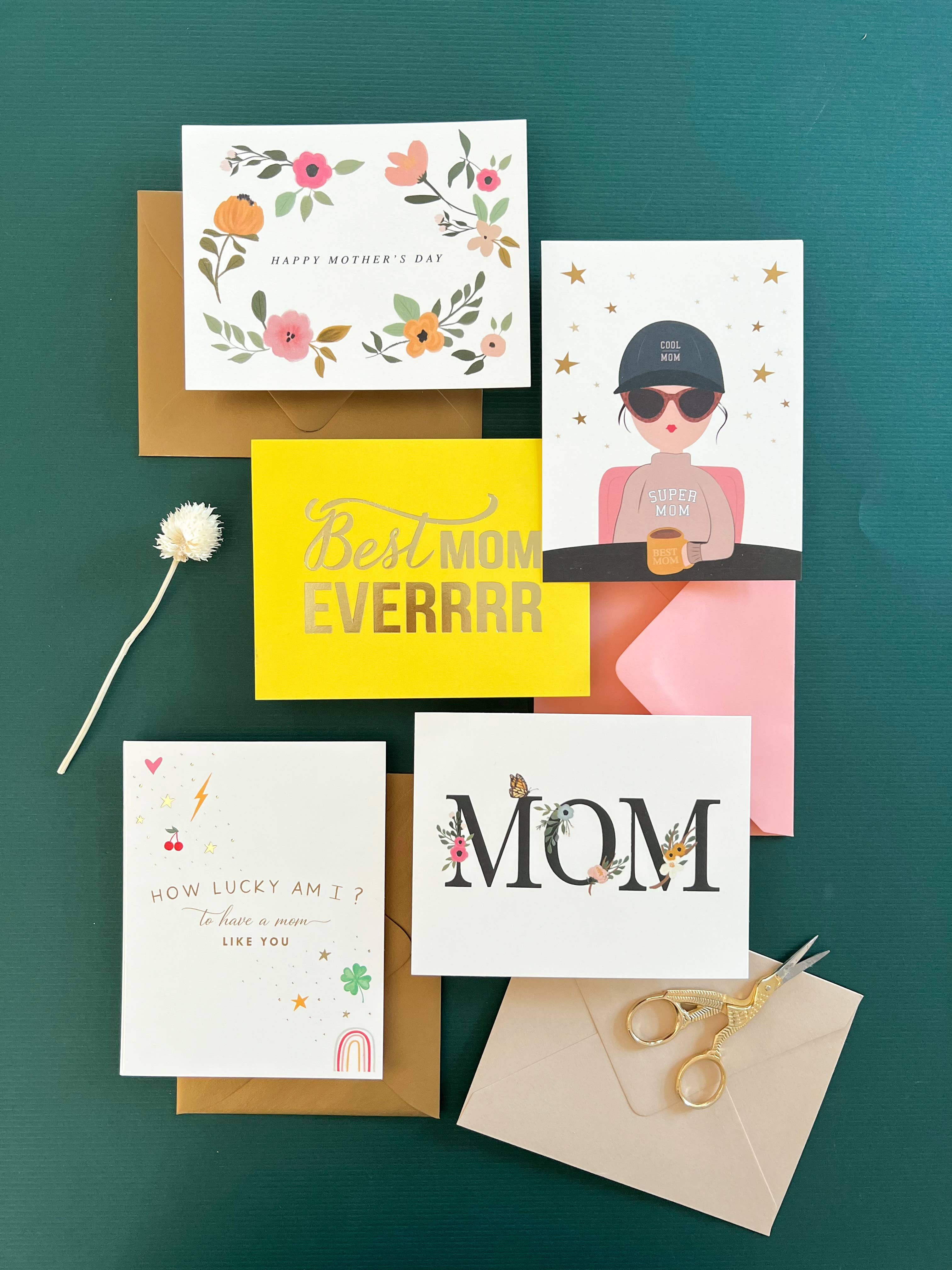 Best Mom Everrrr Greeting Cards Mothers Day/Birthday Card