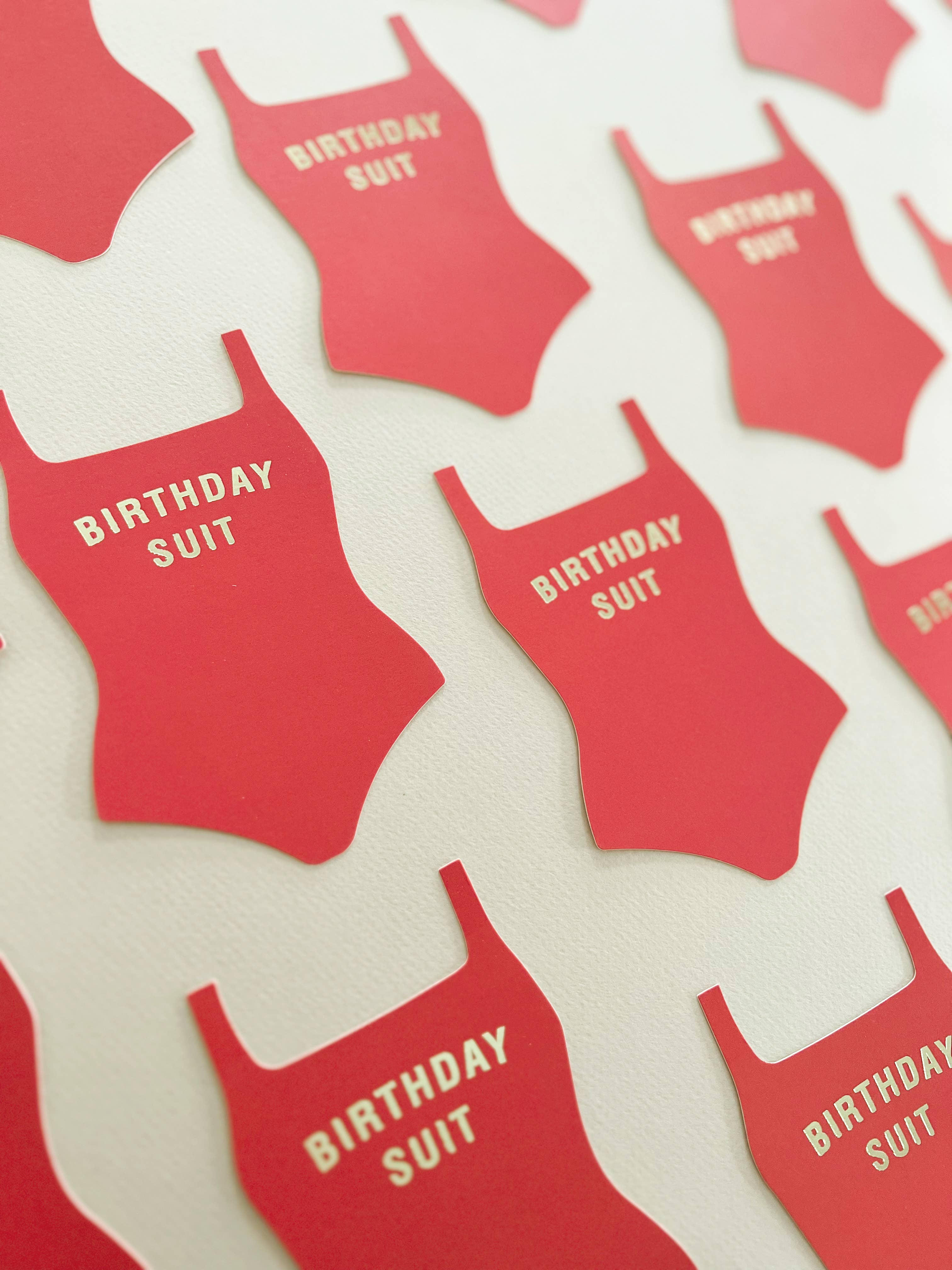 Birthday Suit Greeting Card