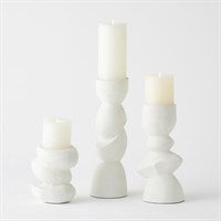 Modern Organic  Candle Pillars