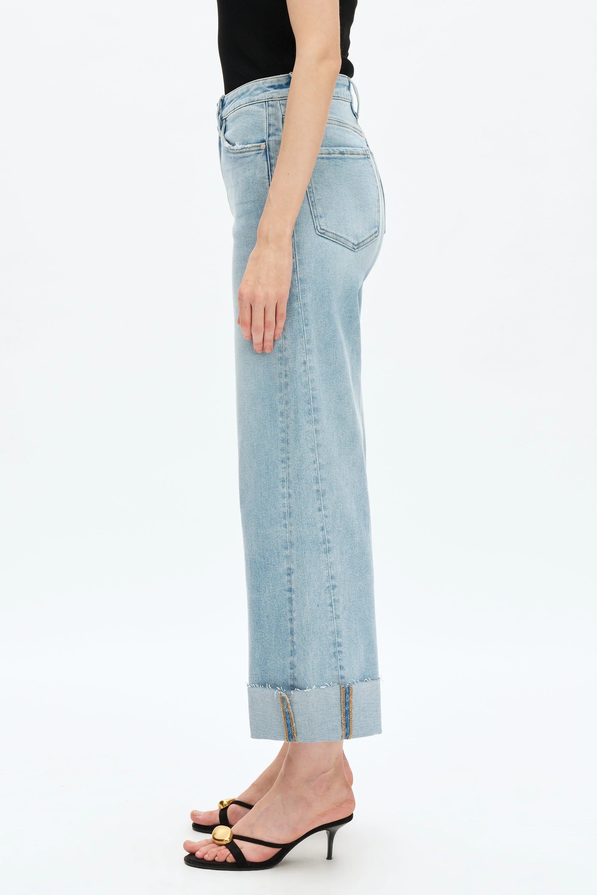 Zephyrine High Rise Wide Leg Jeans