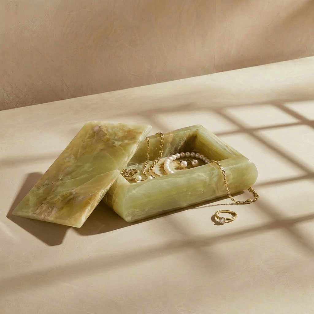 Green Onyx Jewelry Box