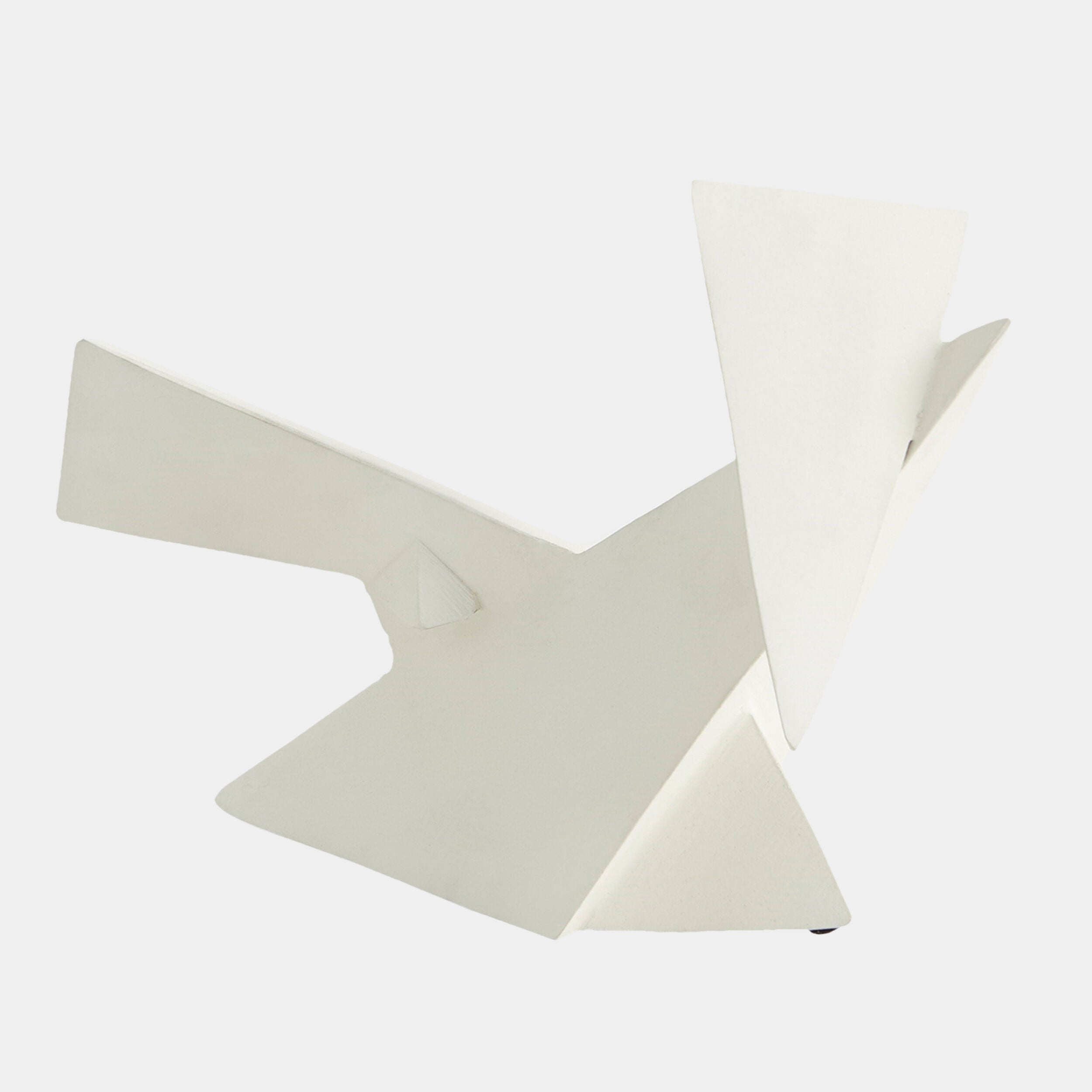 White Angular Sculpture