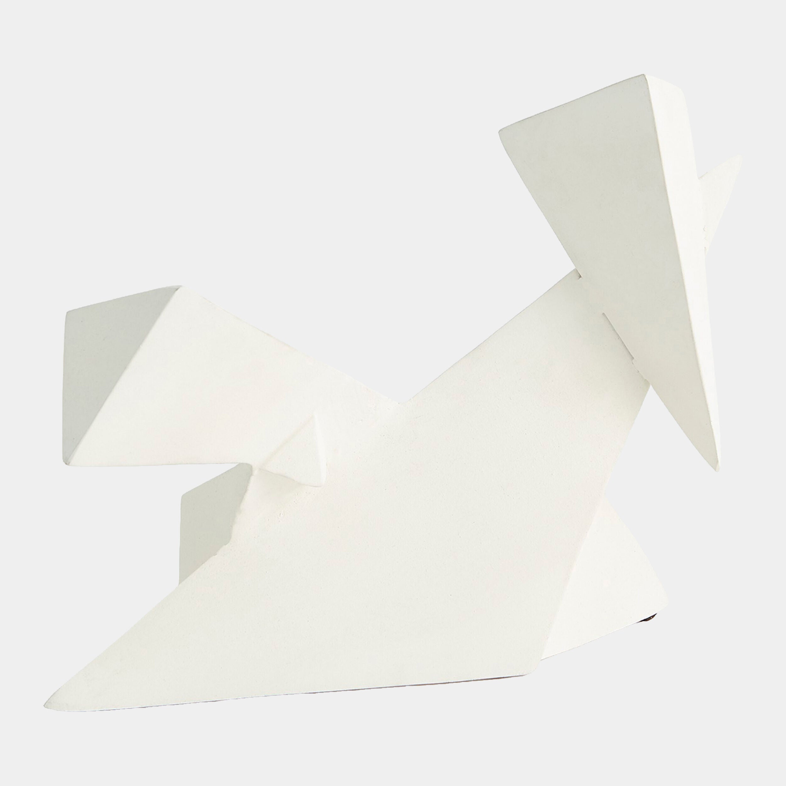 White Angular Sculpture