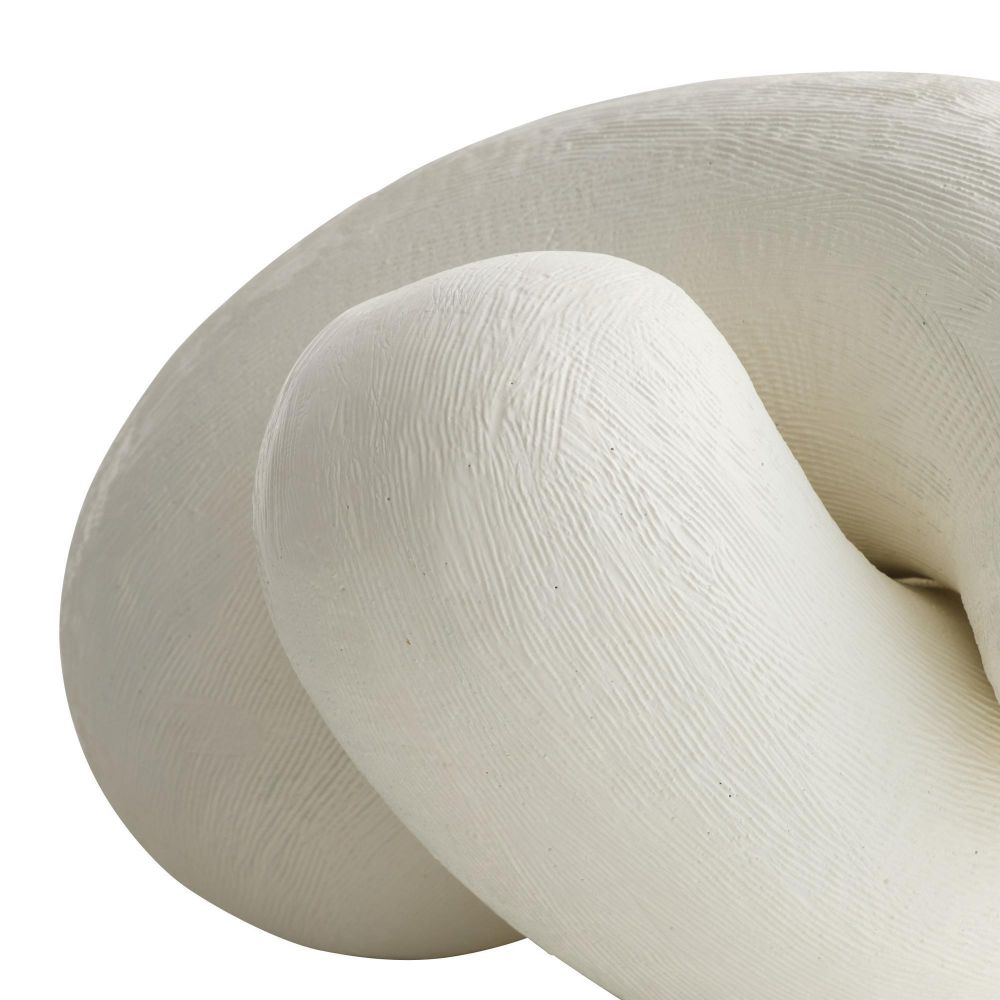 Hairline Ridged Resin Sculptures, S/2