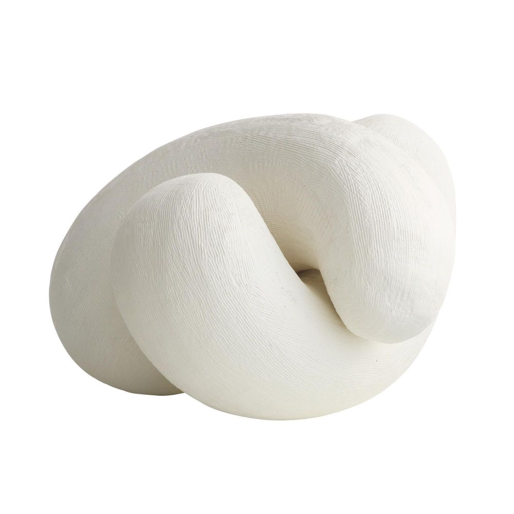 Hairline Ridged Resin Sculptures, S/2