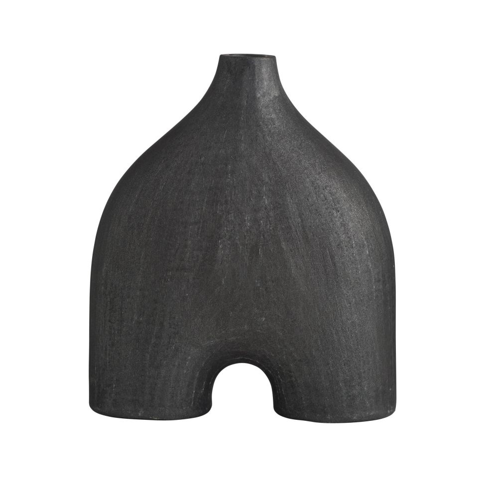 Matte Charcoal Terracotta Sculpture