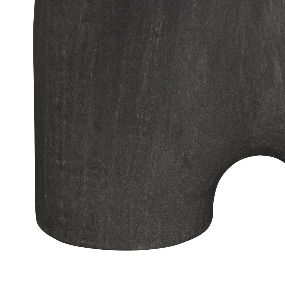 Matte Charcoal Terracotta Sculpture
