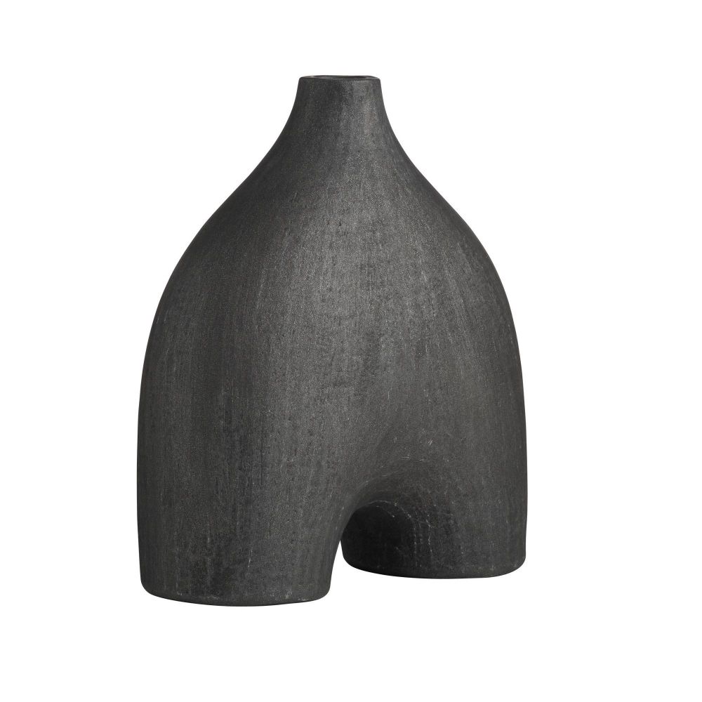 Matte Charcoal Terracotta Sculpture