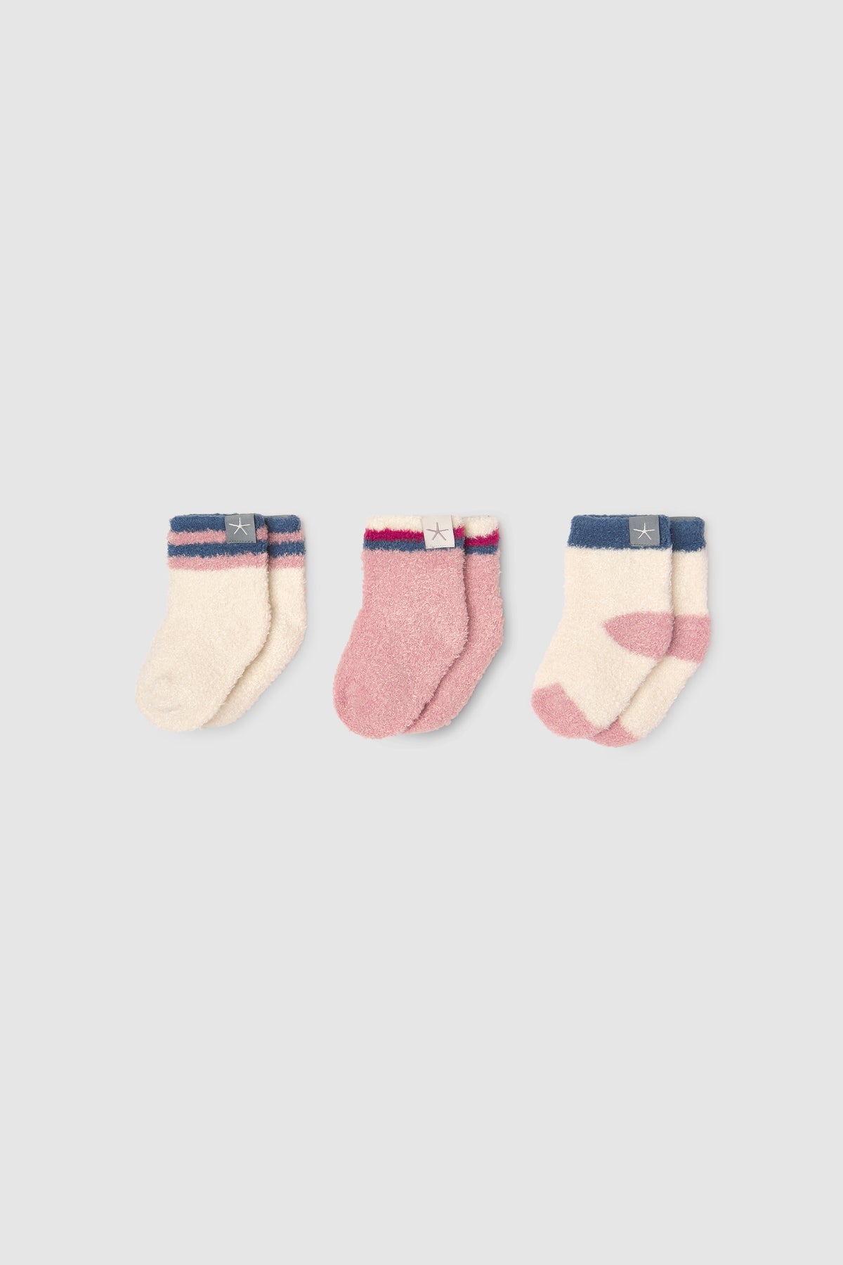 CozyChic Lite Baby Heart 3 Pack Sock Set