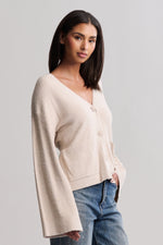 CozyChic Lite Wide Sleeve Button Front Cardigan