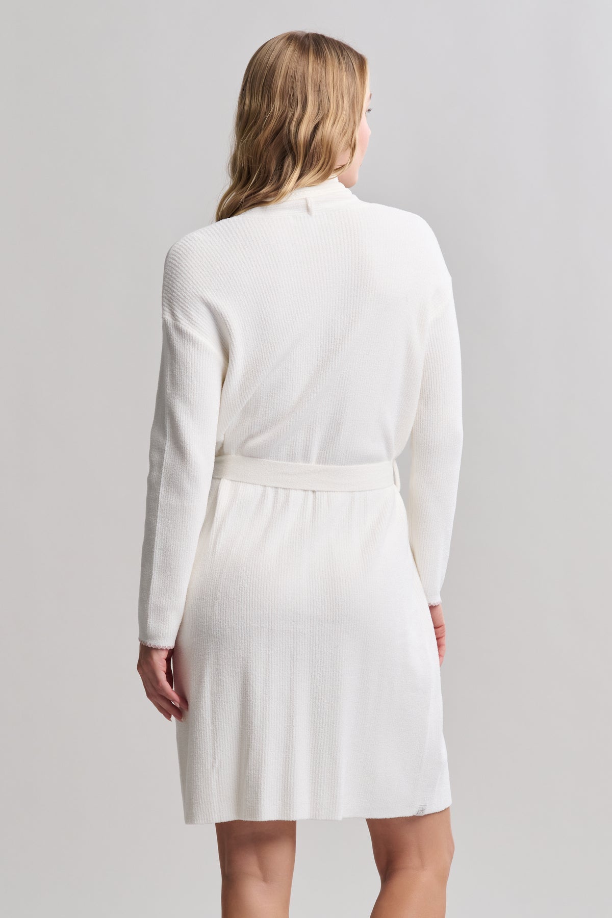 CozyChic Ultra Lite Contrast Scallop Ribbed Robe