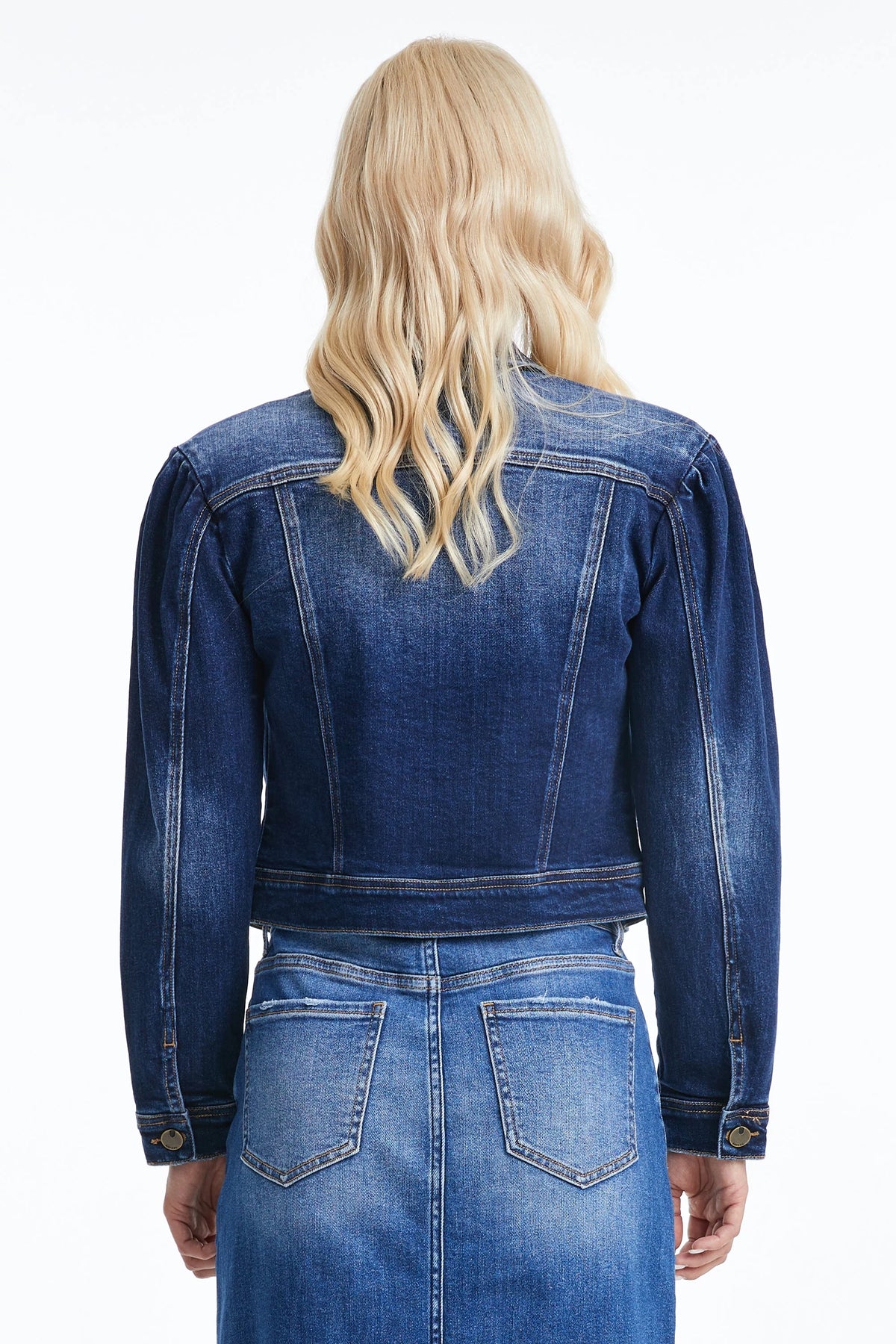 Puff Sleeve Denim Jacket