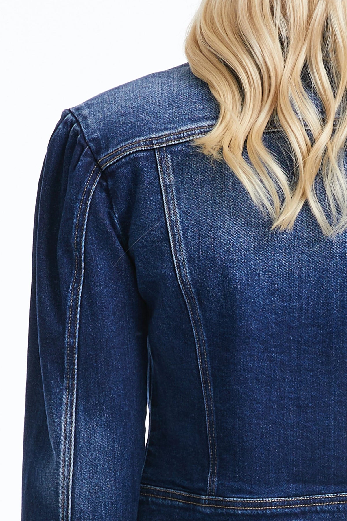 Puff Sleeve Denim Jacket