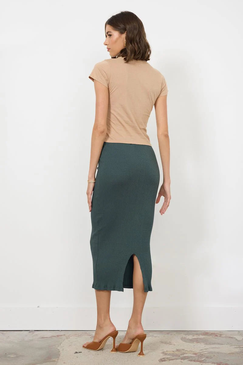 Slim Rib Skirt