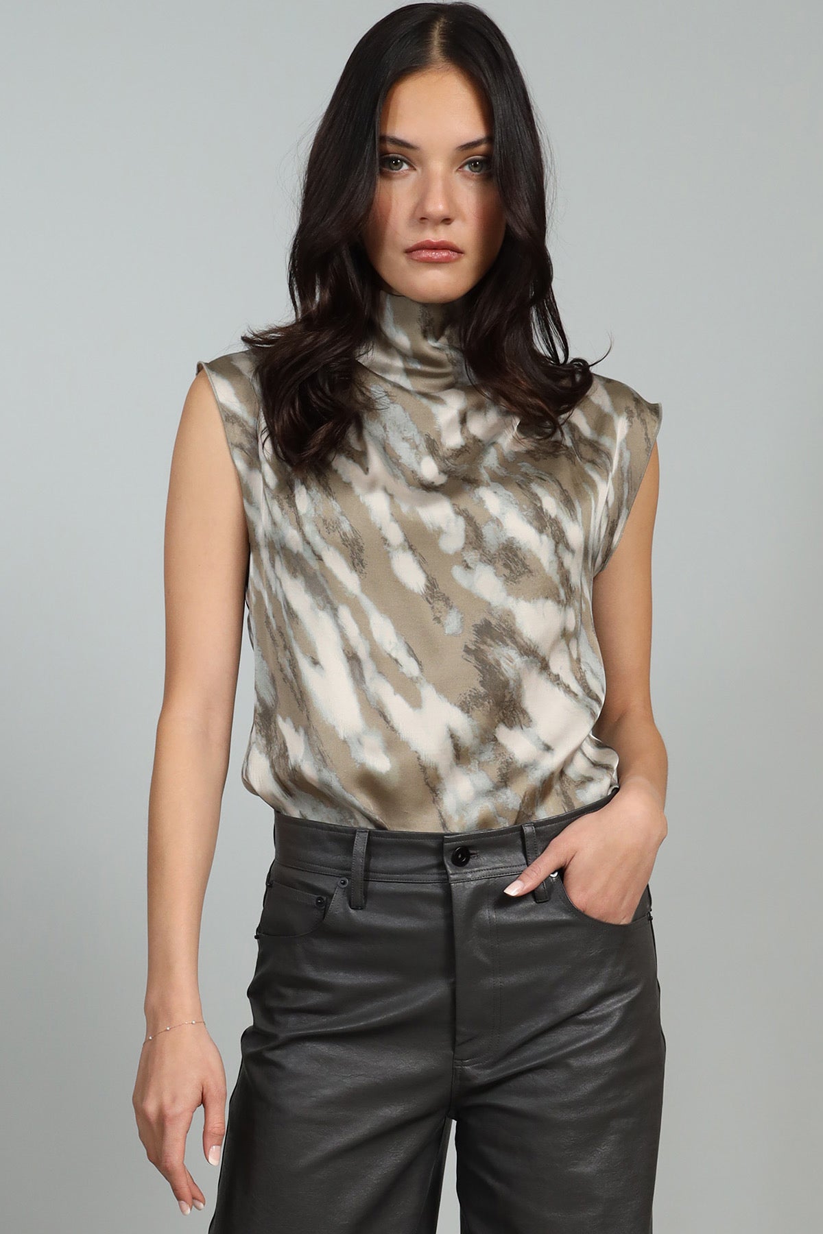Cloudy Print Top