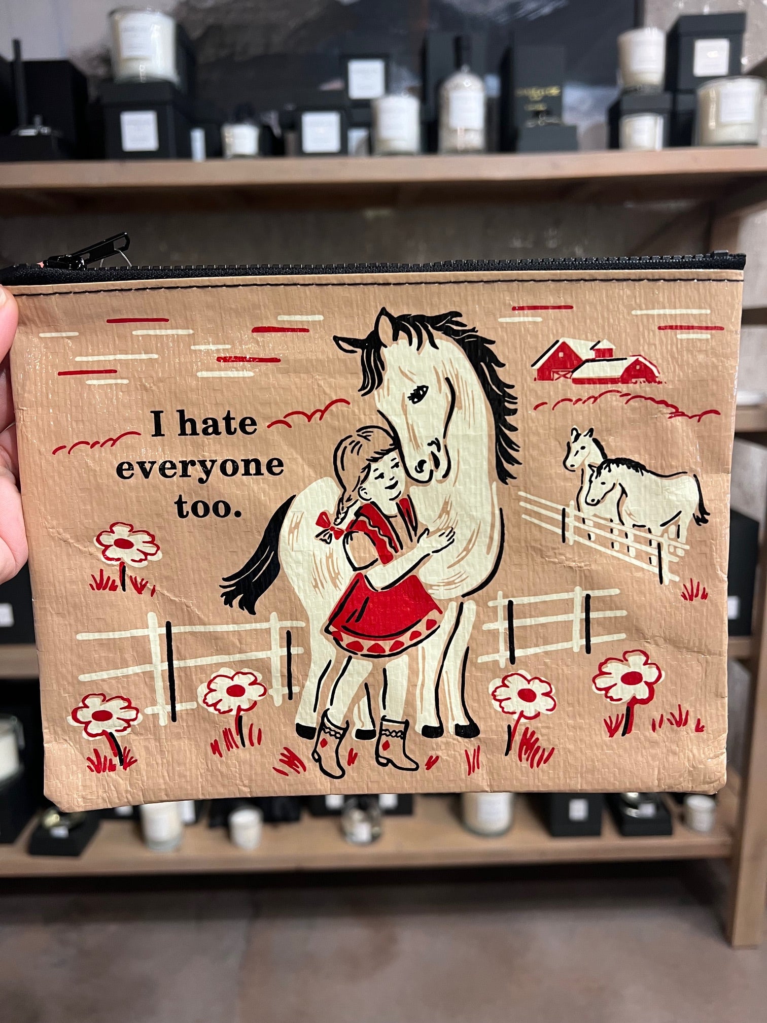 I Hate Everyone Too Zipper Pouch